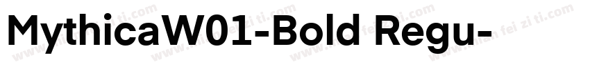 MythicaW01-Bold Regu字体转换